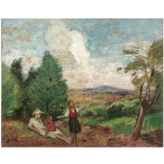 Georges d\'Espagnat - Mère Et Enfants Dans Un Paysage