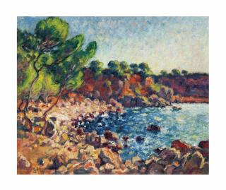 Georges D\'Espagnat - Rivage avec des roches