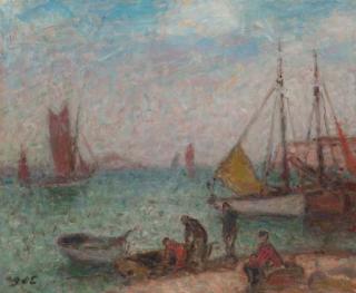 Georges D\'Espagnat - Thonniers à Saint-Gilles, Croix de Vié