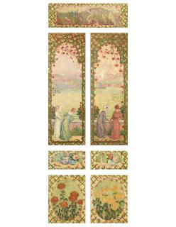 Georges D\'Espagnat - Untitled (A Set Of Seven Decorative Panels)