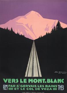 Georges Dorival - Vers Le Mont - Blanc. Plm . Tmb. Morning, Noon And Eve.