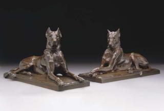 Georges Gardet - Chien Danois Et Chienne Danoise