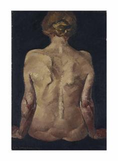 Georges Hanna Sabbagh - Dos sur fond noir