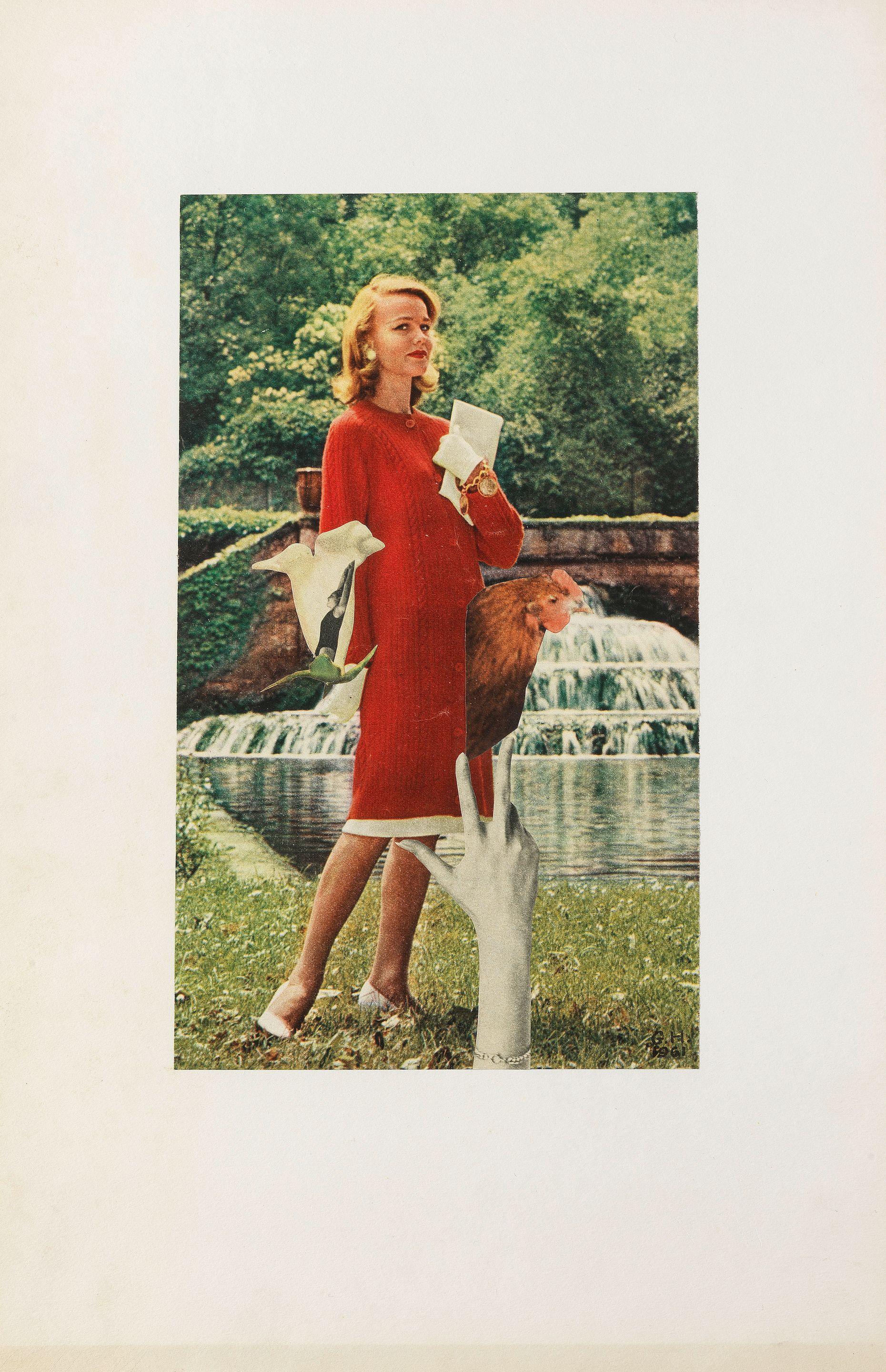 Georges Hugnet - Femme à la poule