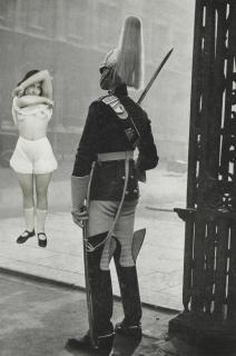 Georges Hugnet - Untitled (Scantily Clad Girl Exposing Herself to Palace Guard)