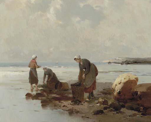Georges-Jean-Marie Haquette - The Mussel Gatherers