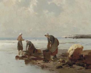 Georges-Jean-Marie Haquette - The Mussel Gatherers