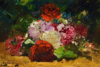 Georges Jeannin - Stillleben mit Rosen