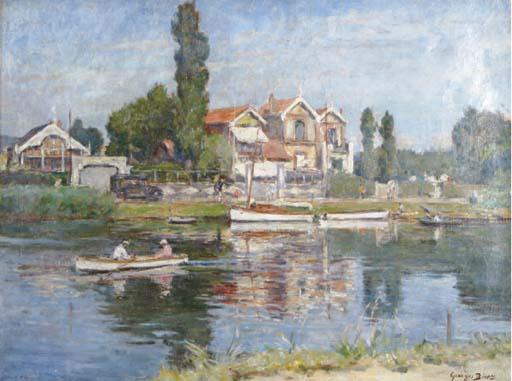 Georges Jules Ernest Binet - Boating On The River