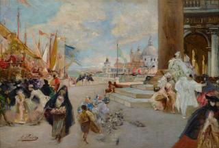 Georges Jules Victor Clairin - Carnaval à Venice
