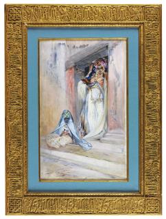 Georges-Jules-Victor Clairin - Femmes Ouled Naïl En Tenue De Fêtegeorges-Jules-Victor Clairin ; Ouled Naïl Women In Feast Dresses ; Signed Lower Left ; Gouache And Watercolour On Paper