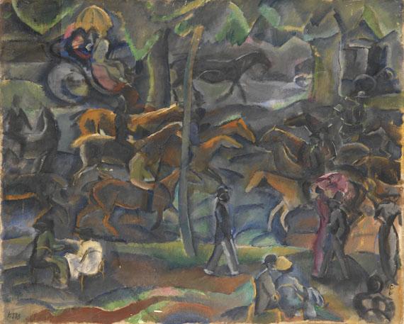 Georges Kars - Reiter und Flaneure im Park