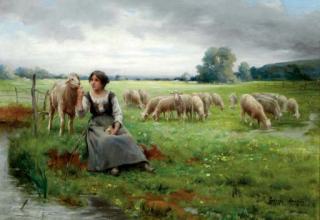 Georges Laugée - The young shepherdess