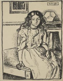 Georges Lemmen - Jeune fille assise