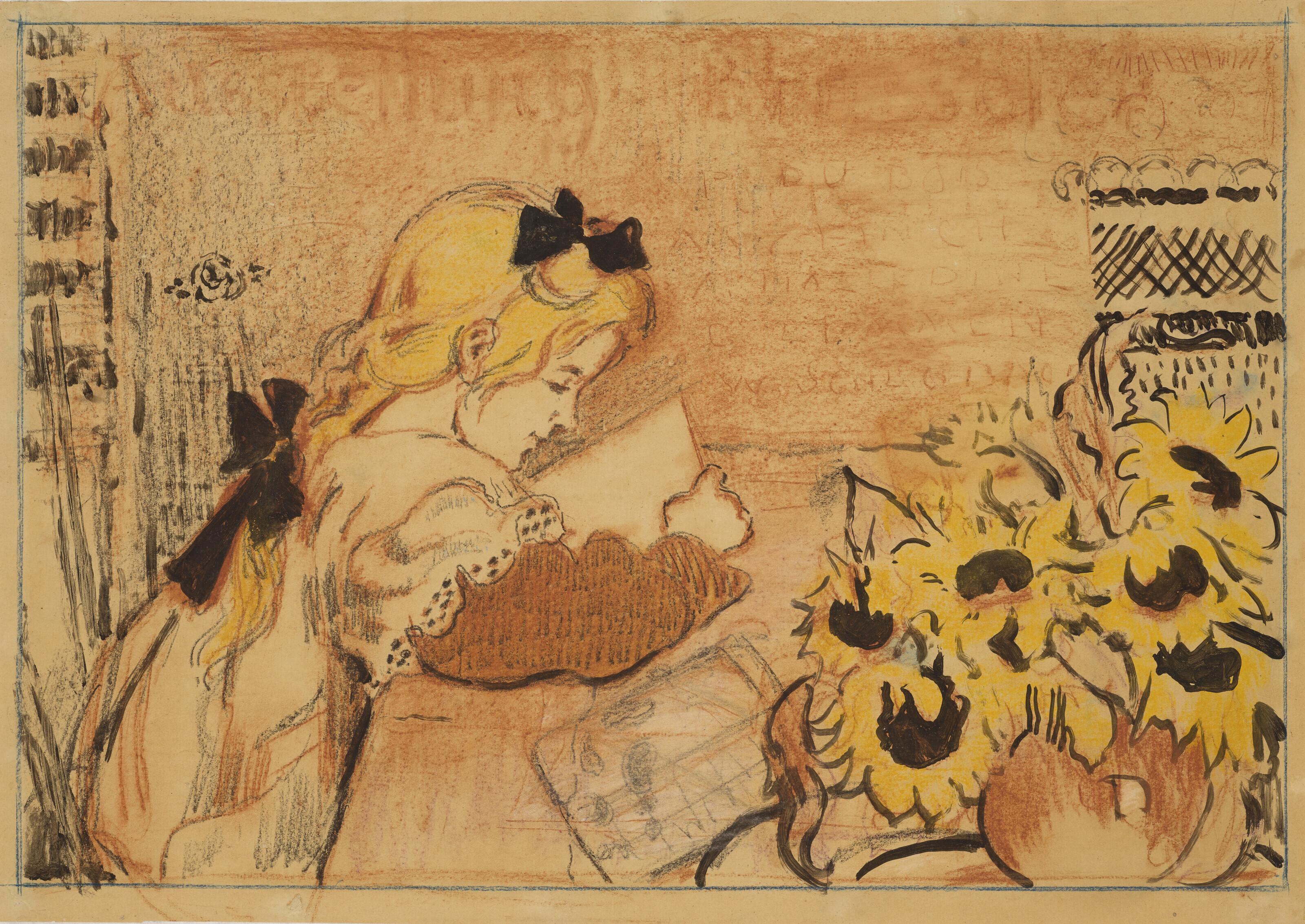 Georges Lemmen - Lise à sa lecture