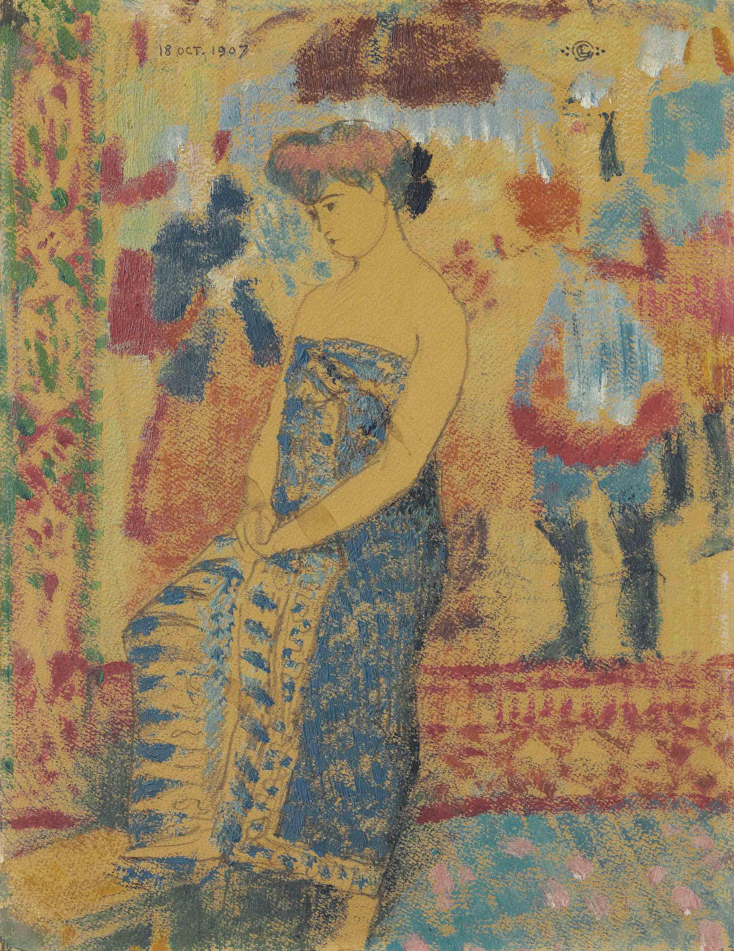 Georges Lemmen - Nu à la draperie