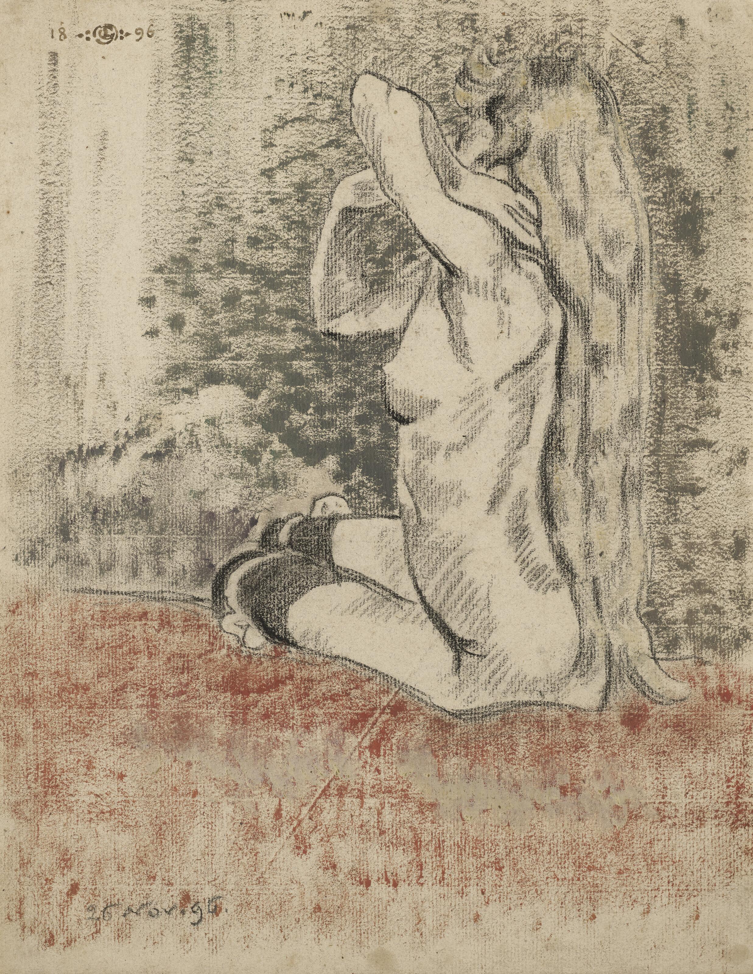 Georges Lemmen - Nu assis