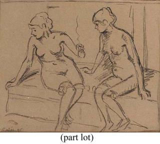 Georges Lemmen - Two seated nudes