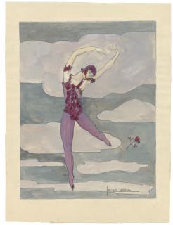 Georges Lepape - Vaslav Nijinsky dans ‘Le Spectre de la Rose’