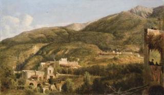 Georges-Loring Brown - Vue de L\'Arrière-Pays À Ischia, Italie