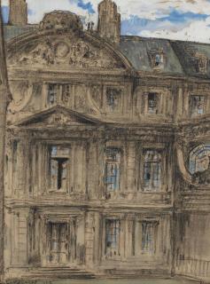Georges Lukomsky - View of the Louvre