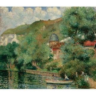 Georges Manzana Pissarro - Bord De Seine Aux Andelys: L\'Hospice