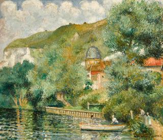 Georges Manzana Pissarro - Bord de Seine aux Andelys, L\'Hospice