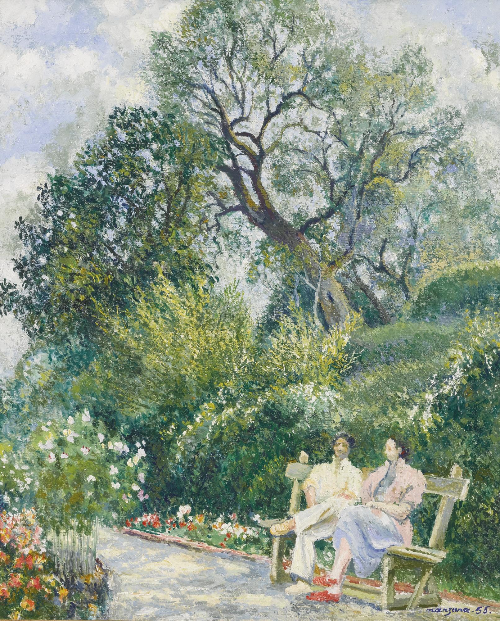Georges Manzana Pissarro - Dans Le Jardin, Menton