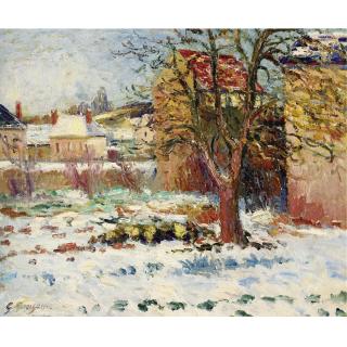 Georges Manzana Pissarro - Effet De Neige, Nezel