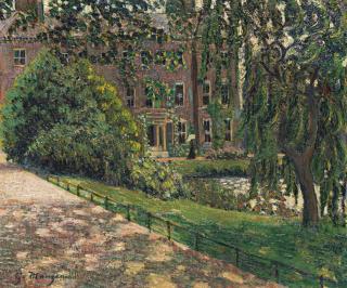 Georges Manzana-Pissarro - Elégante dans un jardin