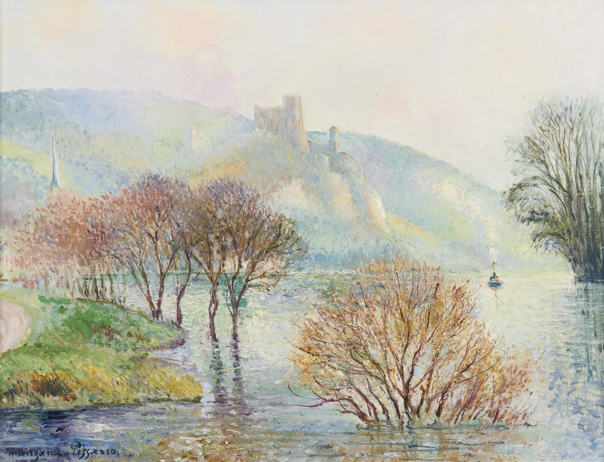 Georges Manzana Pissarro - L\'Effet De Brouillard Apres L\'Innondation