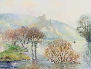 Georges Manzana Pissarro - L\'Effet De Brouillard Apres L\'Innondation