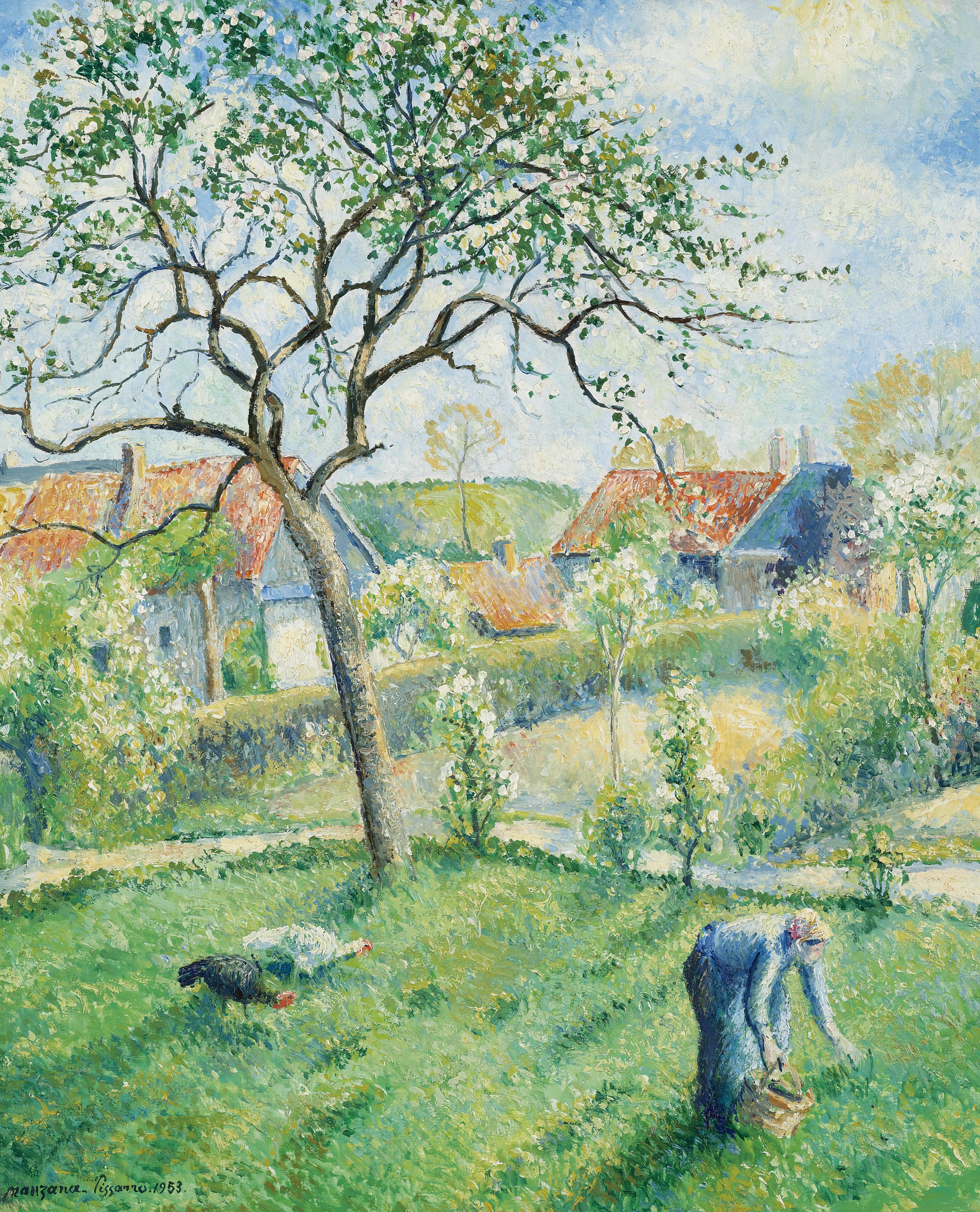 Georges Manzana Pissarro - Pommiers En Fleurs