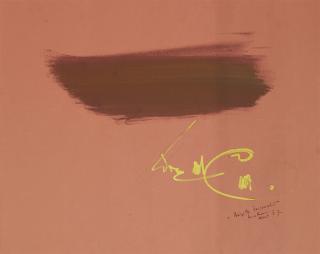 Georges Mathieu - Composition pour Brigitte Perponcher