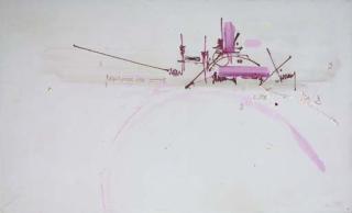 Georges Mathieu - Composition sur fond blanc