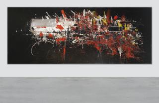 Georges Mathieu - Grand Hommage À Jacques De Molay, Brûlé Vif À Paris En 1314