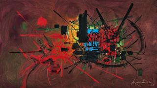 Georges Mathieu - Palmyre(Painted in 1983)