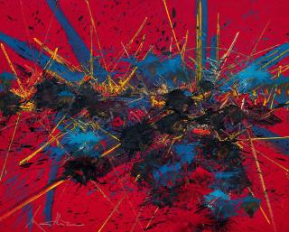 Georges Mathieu - Supplices Illuminés (Painted In 1991)