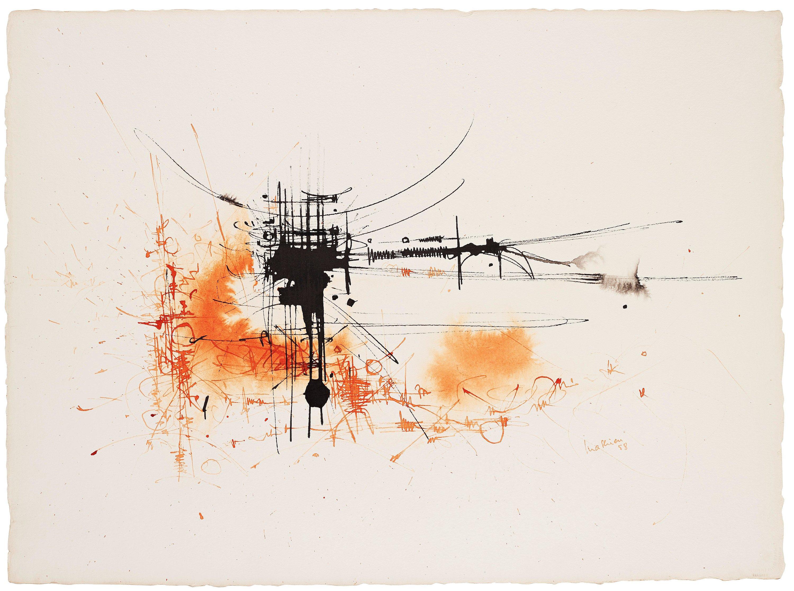 Georges Mathieu - Untitled