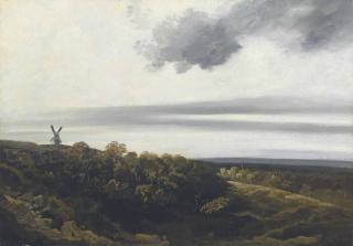 Georges Michel - Paysage Au Moulin