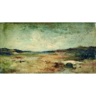 Georges Michel - Paysage Au Pont