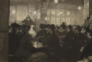 Georges Paul Leroux - Le Chansonnier Legay Au Cabaret Dit \'Les Noctambules\'