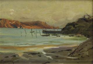 Georges-Philibert-Charles Maroniez - Paysage de bord de mer