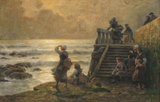 Georges Philibert Charles Maroniez - Waiting for the catch