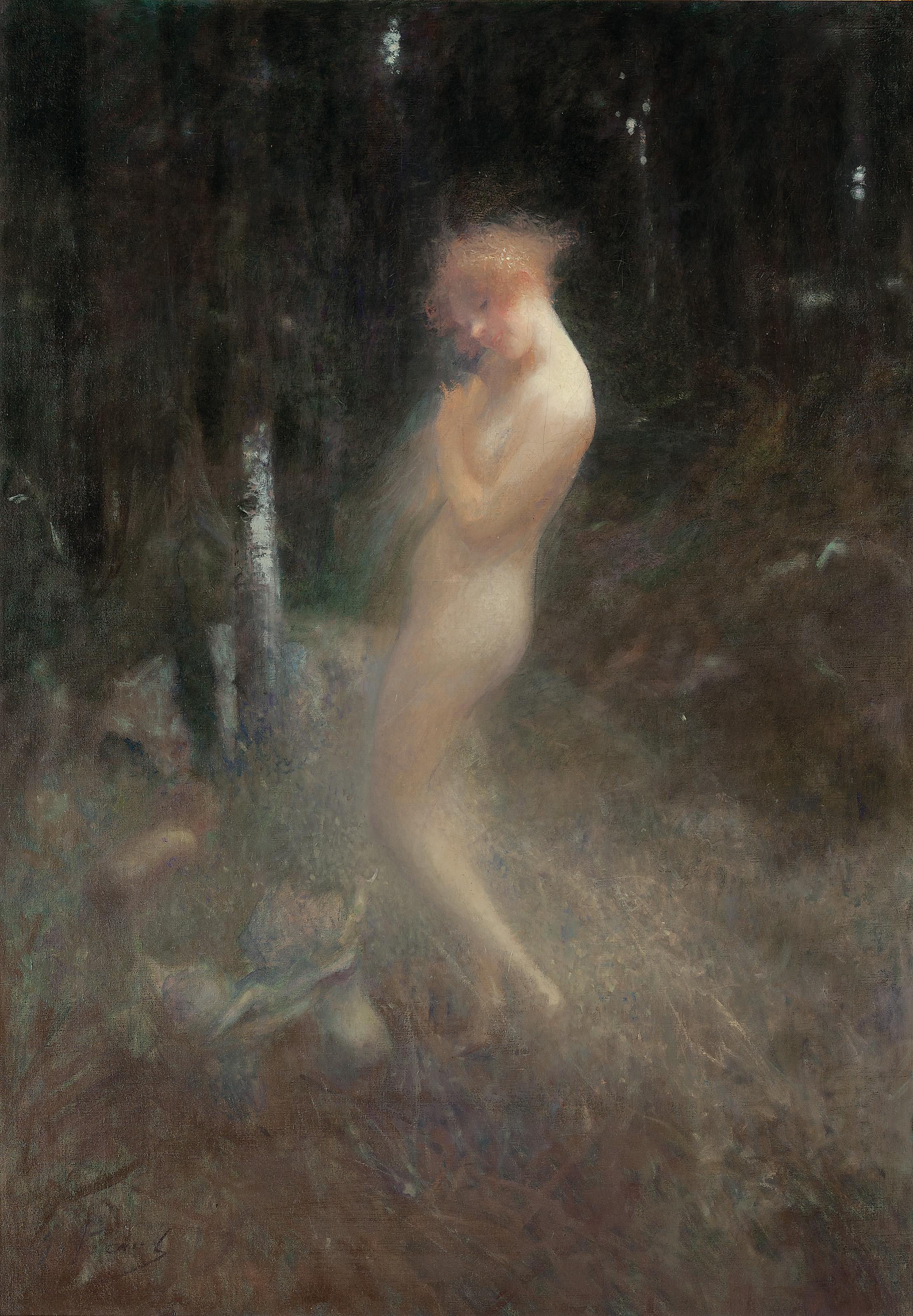 Georges Picard - A Nymph And Forest Fairies