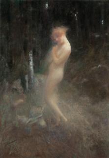 Georges Picard - A Nymph And Forest Fairies