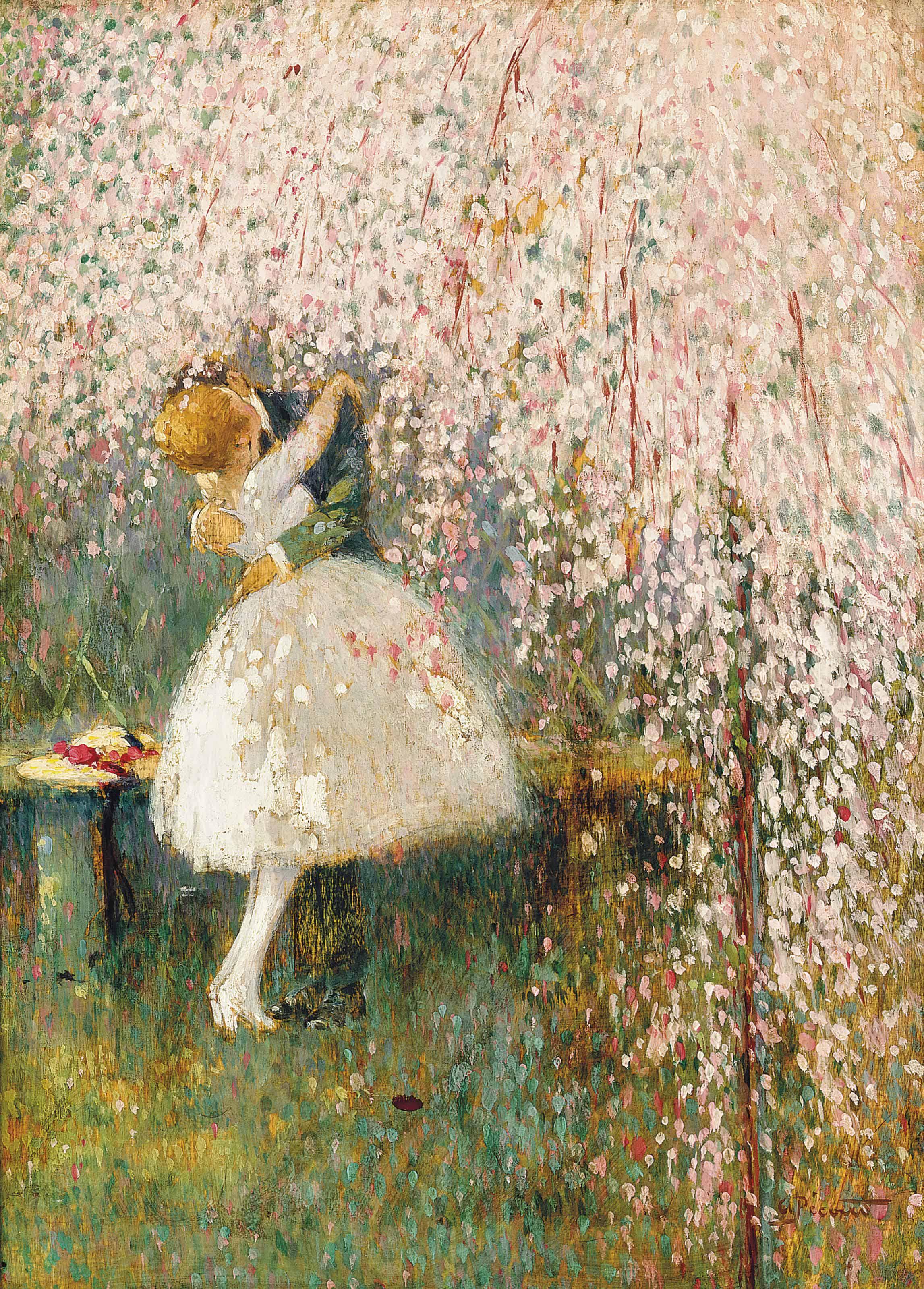 Georges Picard - Romance under the blossom tree