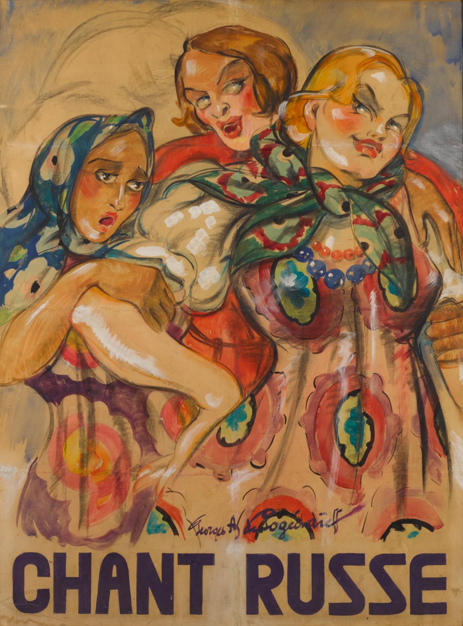 Georges Pogedaieff - Chant Russe, Poster Design