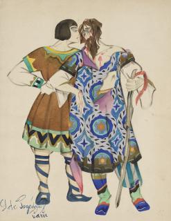 Georges Pogédaieff - Costume designs for Rimsky-Korsakov\'s The Legend of the Invisible City of Kitezh and the Maiden Fevroniya: Fyodor Poyarok and Page