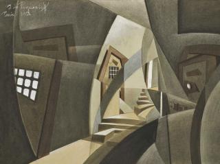 Georges Pogédaïeff - Cubist Interior